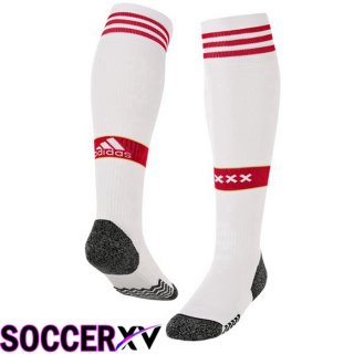 AFC Ajax Soccer Socks Home White Red 2022/2023