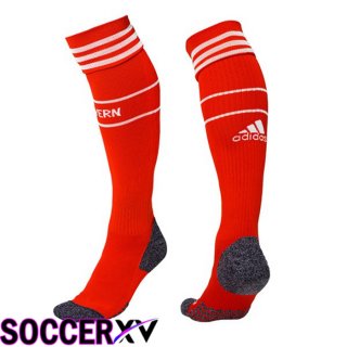 Bayern Munich Soccer Socks Home Red 2022/2023