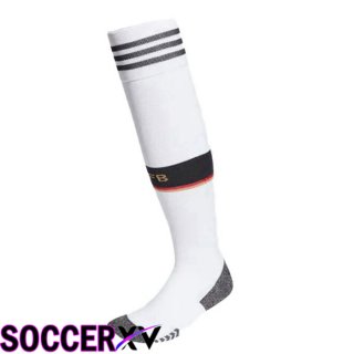 Germany Soccer Socks Home Black White 2022/2023