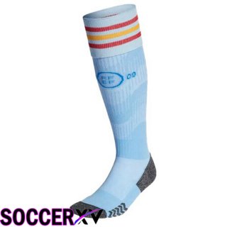 Spain Soccer Socks Blue White 2022/2023