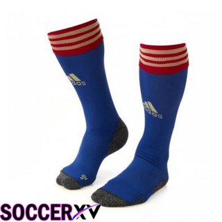 Olympique Lyon Soccer Socks Fourth Blue 2022/2023