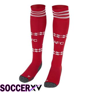 FC Arsenal Soccer Socks Home Red White 2022/2023