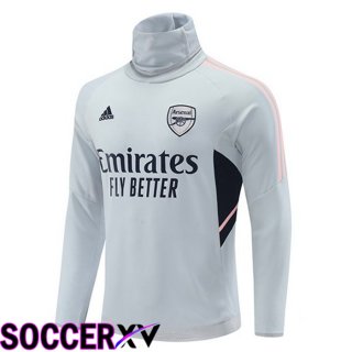 FC Arsenal High collar Training Sweatshirt Grey 2022/2023