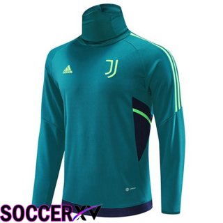 Juventus High collar Training Sweatshirt Green 2022/2023