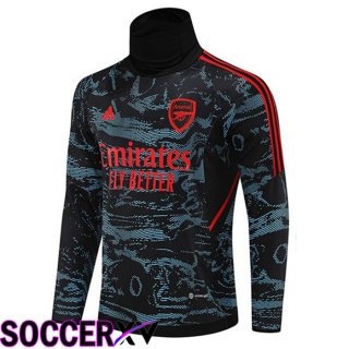 FC Arsenal High collar Training Sweatshirt Blue Red 2022/2023