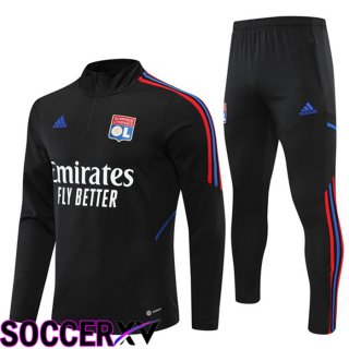 Olympique Lyon Training Tracksuit Black 2022/2023