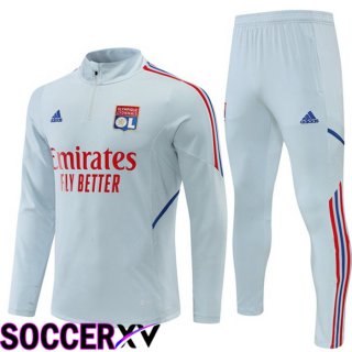 Olympique Lyon Training Tracksuit Grey 2022/2023