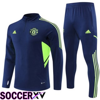 Manchester United Training Jacket Suit Royal Blue 2022/2023