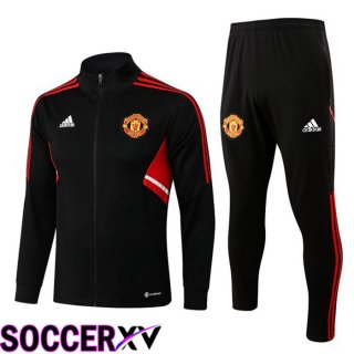 Manchester United Training Jacket Suit Black 2022/2023