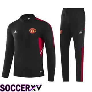 Manchester United Training Jacket Suit Black 2022/2023