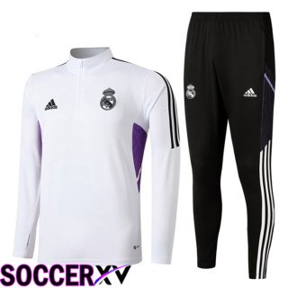 Real Madrid Training Jacket Suit White 2022/2023