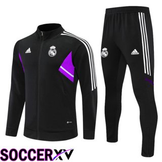 Real Madrid Training Jacket Suit Black 2022/2023