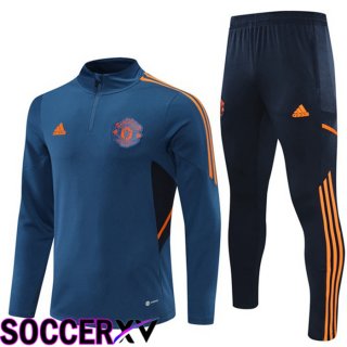 Manchester United Training Jacket Suit Blue 2022/2023