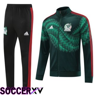 Mexico Training Jacket Suit Green Black 2022/2023