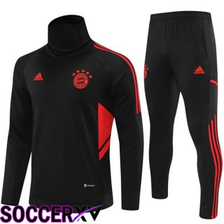 Bayern Munich High collar Training Tracksuit Black 2022/2023