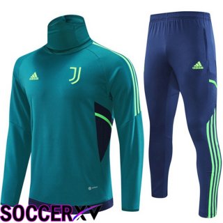 Juventus High collar Training Jacket Suit Green 2022/2023