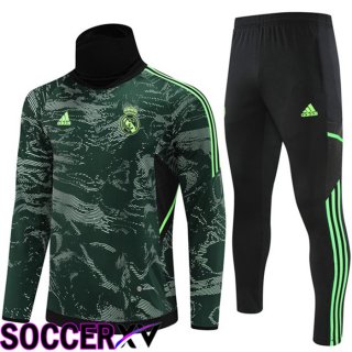 Real Madrid High collar Training Jacket Suit Green 2022/2023