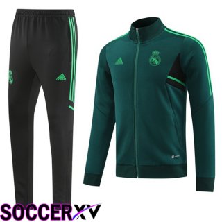 Real Madrid Training Jacket Suit Green 2022/2023