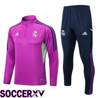 Real Madrid Training Jacket Suit Purple 2022/2023