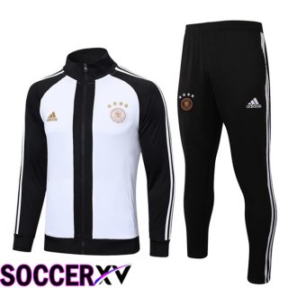 Germany Training Jacket Suit Black White 2022/2023