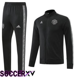 Manchester United Training Jacket Suit Black 2022/2023