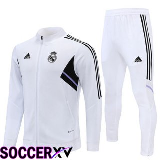 Real Madrid Training Jacket Suit White 2022/2023