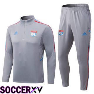 Olympique Lyon Training Tracksuit Grey 2022/2023