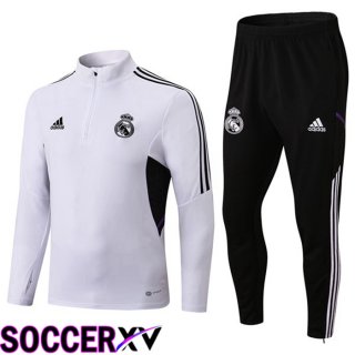 Real Madrid Training Tracksuit White 2022/2023