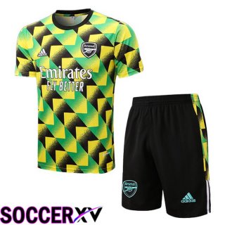 FC Arsenal Training T Jersey + Shorts Green 2022/2023