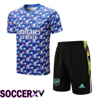 FC Arsenal Training T Jersey + Shorts Blue 2022/2023