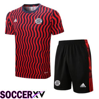 Bayern Munich Training T Jersey + Shorts Red 2022/2023