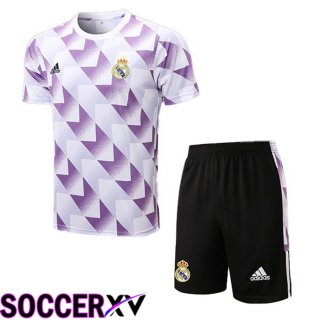 Real Madrid Training T Jersey + Shorts Purple 2022/2023