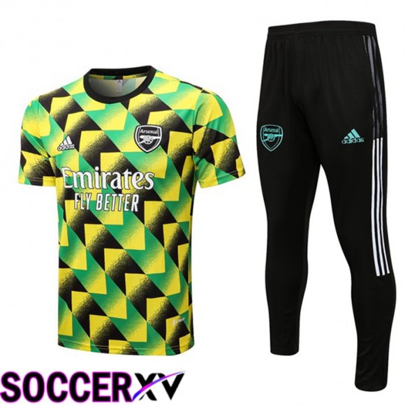 FC Arsenal Training T Jersey + Pants Green Black 2022/2023