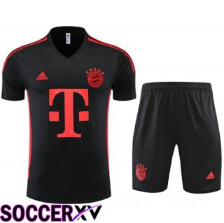 Bayern Munich Training T Jersey + Shorts Black 2022/2023