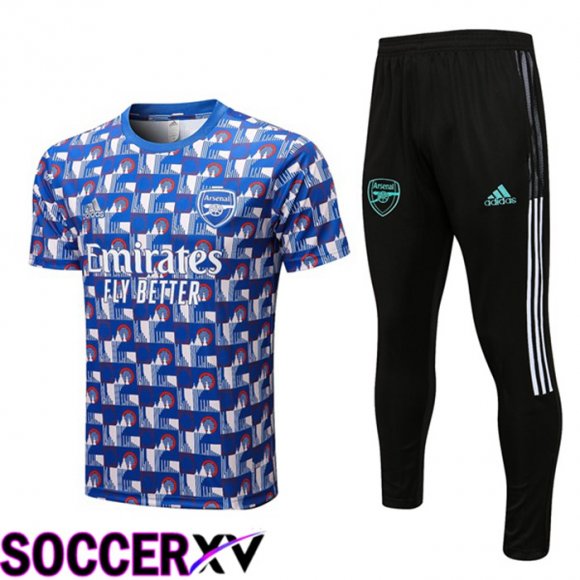 FC Arsenal Training T Jersey + Pants Blue 2022/2023