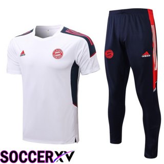 Bayern Munich Training T Jersey + Pants White 2022/2023