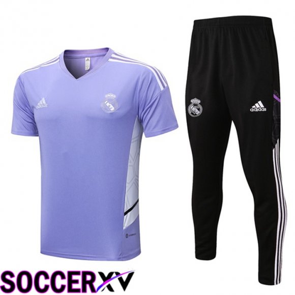 Real Madrid Training T Jersey + Pants Purple 2022/2023