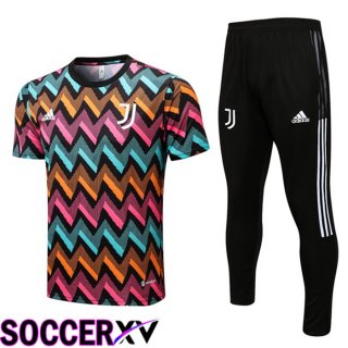 Juventus Training T Jersey + Pants Blue Purple 2022/2023