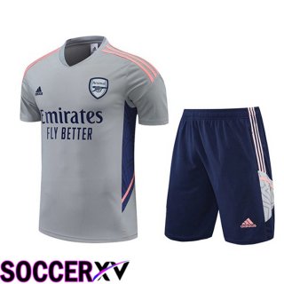 FC Arsenal Training T Jersey + Shorts Grey 2022/2023