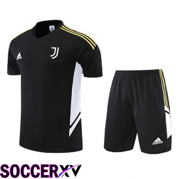 Juventus Training T Jersey + Shorts Black 2022/2023