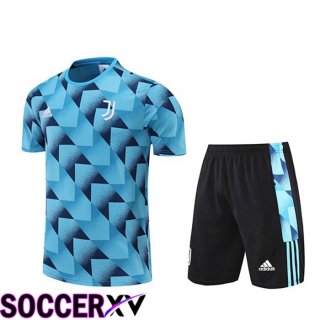 Juventus Training T Jersey + Shorts Blue 2022/2023