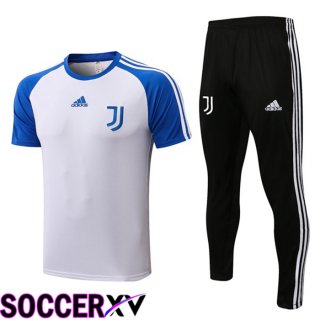 Juventus Training T Jersey + Pants White Blue 2022/2023