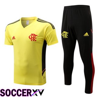 Flamengo Training T Jersey + Pants Yellow 2022/2023