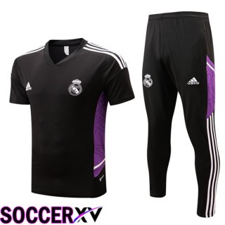 Real Madrid Training T Jersey + Pants Black 2022/2023