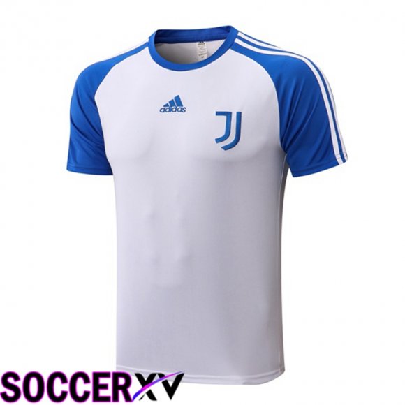 Juventus Training T Jersey White Blue 2022/2023