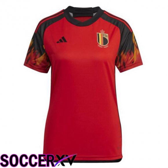 Belgium Womens Home Jersey Red World Cup 2022