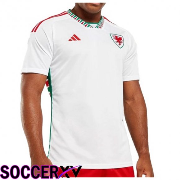 Galles Away Jersey White World Cup 2022