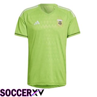 Argentina Jersey Goalkeeper Green World Cup 2022