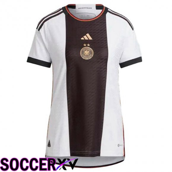 Germany Womens Home Jersey Black White World Cup 2022