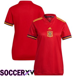 Spain Womens Home Jersey Red Euro 2022